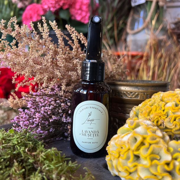 Parfum auto lavanda si musetel