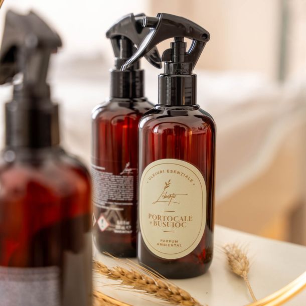 Parfum ambiental cu aroma de portocale si busuioc